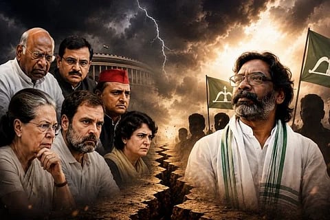 'ಇಂಡಿಯಾ' ಒಕ್ಕೂಟದಲ್ಲಿ ಶುರುವಾಯ್ತಾ ಬಿರುಕು? ಜಾರ್ಖಂಡ್‌ನ ಎರಡೂ ರಾಜ್ಯಸಭಾ ಸೀಟುಗಳಿಗೆ ಜೆಎಂಎಂ ಹಕ್ಕುಸ್ವಾಮ್ಯ: ಕಾಂಗ್ರೆಸ್‌ಗೆ ಬಿಗ್ ಶಾಕ್!