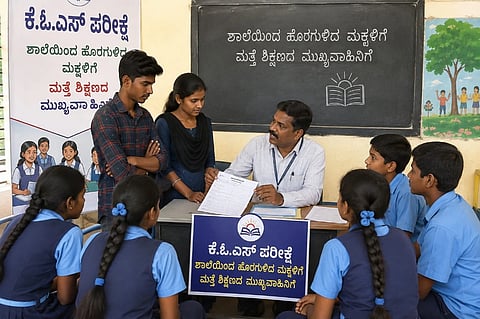 ಶಾಲೆ ಬಿಟ್ಟ ಮಕ್ಕಳನ್ನು ಮುಖ್ಯವಾಹಿನಿಗೆ ತರಲು ಕೆಒಎಸ್ ಪರೀಕ್ಷೆ