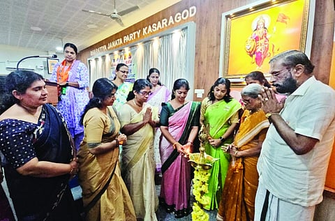 ಮಹಿಳಾ ಮೋರ್ಚಾ ಜಿಲ್ಲಾ ಕಾರ್ಯಾಗಾರ ಉದ್ಘಾಟನೆ. 