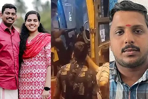 ಮಾಜಿ ಮೇಯರ್ ಆರ್ಯ ರಾಜೇಂದ್ರನ್ ಮತ್ತು ಅವರ ಪತಿ ಮತ್ತು ಶಾಸಕ ಸಚಿನ್ ದೇವ್ ಹಾಗೂ ಕೆಎಸ್‌ಆರ್‌ಟಿಸಿ ( KSRTC ) ಚಾಲಕ ಯದು 