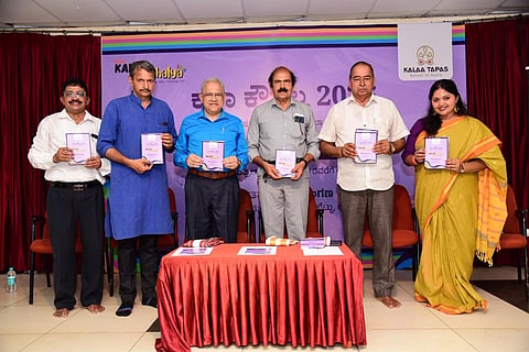 ಉಡುಪಿಯ ಇಂದ್ರಾಳಿಯಲ್ಲಿ ಕೆಟಿಎಸ್​ಎಂ ವತಿಯಿಂದ ಆಯೋಜಿಸಿದ್ದ ಬೇಸಿಗೆ ಶಿಬಿರದಲ್ಲಿ ಬಿ. ರಾಜಾರಾಂ ಭಟ್​ ಶಿಬಿರದ ಸಂಚಿಕೆ ಬಿಡುಗಡೆ ಮಾಡಿದರು. ವೈ.ಸೂರಜ್​ ಕುಮಾರ್​, ಸುಬ್ರಹ್ಮಣ್ಯ ಭಟ್​, ವಿದ್ಯಾವಂತ ಆಚಾರ್ಯ, ಸುಬ್ರಹ್ಮಣ್ಯ ಬಾಸ್ರಿ, ಶ್ರಾವ್ಯಾ ಎಸ್​. ಬಾಸ್ರಿ ಇದ್ದರು.
