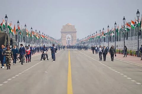 77th Republic Day | 77 ನೇ ಗಣರಾಜ್ಯೋತ್ಸವಕ್ಕೆ ಸಜ್ಜಾಗಿರುವ ಕರ್ತವ್ಯ ಪಥ