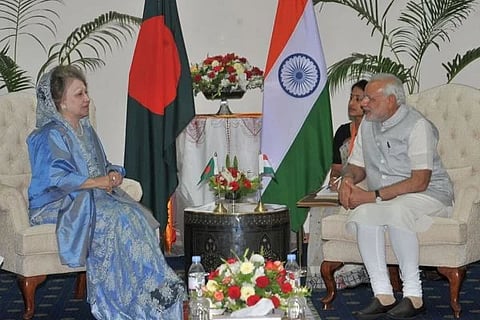  Begum Khaleda Zia |  ಪ್ರಧಾನಿ ನರೇಂದ್ರ ಮೋದಿ ಮತ್ತು ಬಾಂಗ್ಲಾ ಮಾಜಿ ಪ್ರಧಾನಿ ಬೇಗಂ ಖಲೀದಾ ಜಿಯಾ