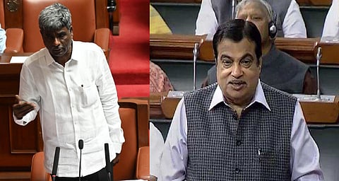 ಉಡುಪಿ ಸಂಸದ ಕೋಟ ಶ್ರೀನಿವಾಸ ಪೂಜಾರಿ ಹಾಗೂ ಕೇಂದ್ರ ಸಾರಿಗೆ ಸಚಿವ ನಿತಿನ್​ ಗಡ್ಕರಿ. (ಸಾಂದರ್ಭಿಕ ಚಿತ್ರ)