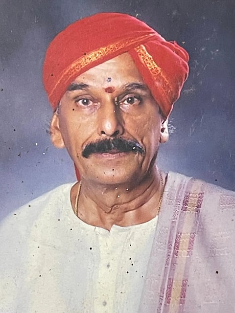 ಯಕ್ಷಗಾನದ ಹಿರಿಯ ಮದ್ದಲೆ ವಾದಕ ಕೃಷ್ಣಸ್ವಾಮಿ ಜೋಯಿಸ್​.