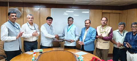   ದೆಹಲಿಯ ಭಾರತೀಯ ಕೃಷಿ ಅನುಸಂಧಾನ ಪರಿಷತ್‌ನಲ್ಲಿ ಒಡಂಬಡಿಕೆ ಪ್ರಕ್ರಿಯೆ ನಡೆಯಿತು. 