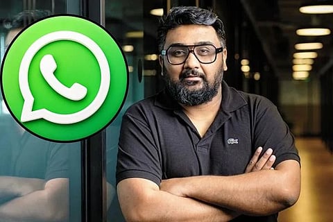 ವಾಟ್ಸಾಪ್ ಜಾಗತಿಕ CEO ಆಗಿ ಕ್ರೆಡ್ ಸಂಸ್ಥಾಪಕ ಕುನಾಲ್ ಶಾ ನೇಮಕ!