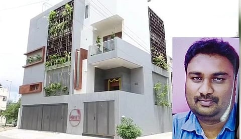 ಎಇಇ ಮದುಸೂದನ್​ರ ತುಮಕೂರು ಸಪ್ತಗಿರಿ ಬಡಾವಣೆಯ ಮನೆ
