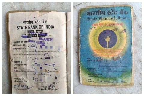 SBI passbook found at home 