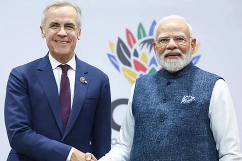India Canada Reset | ಪ್ರಧಾನಿ ನರೇಂದ್ರ ಮೋದಿ ಮತ್ತು ಕೆನಡಾ ಪ್ರಧಾನಿ ಮಾರ್ಕ್ ಕಾರ್ನಿ (ಪಿಟಿಐ)