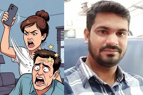 ಜಗಳ ಆಡುವಾಗ ತಾಳ್ಮೆ ಕಳೆದುಕೊಂಡ ಪತ್ನಿ ಮೊಬೈಲ್‌ನಿಂದ ಹೊಡೆದಿದ್ದಕ್ಕೆ ಗಂಡ ದುರಂತ ಸಾವು! Mobile 