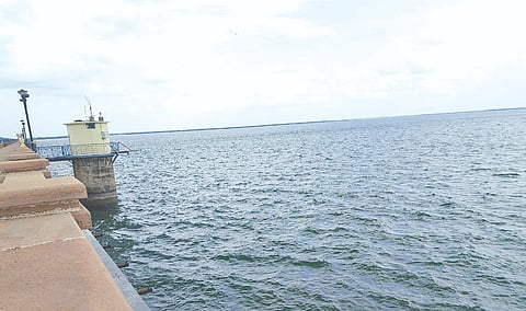 ನಾರಾಯಣಪುರದ ಬಸವಸಾಗರ ಜಲಾಶಯದ ಹಿನ್ನೀರ ನೋಟ.
