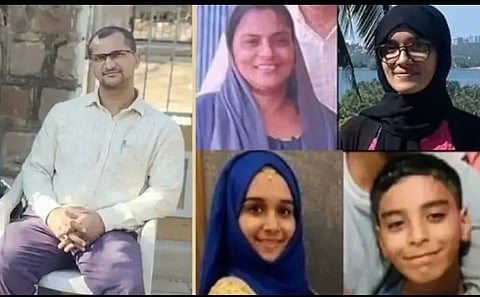 ನೇಜಾರು ಹತ್ಯೆ ಪ್ರಕರಣದ ಆರೋಪಿ ಪ್ರವೀಣ್​ ಚೌಗುಲೆ ಹಾಗೂ ಹತ್ಯೆಯಾದ ತಾಯಿ-ಮಕ್ಕಳು.