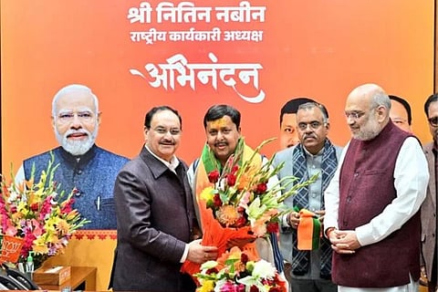  ಭಾರತೀಯ ಜನತಾ ಪಕ್ಷದ ನೂತನ ರಾಷ್ಟ್ರೀಯ ಕಾರ್ಯಾಧ್ಯಕ್ಷನಿತಿನ್ ನಬಿನ್