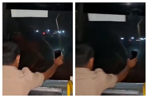  No headlights for KSRTC BUS