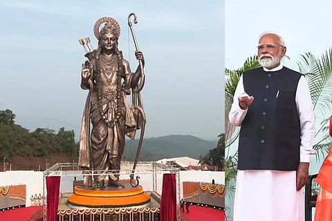 Shreeram Statue In Goa | 77 ಅಡಿ ಎತ್ತರದ ಶ್ರೀರಾಮನ ಪ್ರತಿಮೆ ಅನಾವರಣಗೊಳಿಸಿದ ಪ್ರಧಾನಿ ನರೇಂದ್ರ ಮೋದಿ