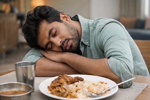 Sleep after meals