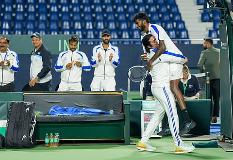 Davis Cup: ದಕ್ಷಿಣೇಶ್ವರ್​ಗೆ ಅಮೋಘ ಗೆಲುವು; ಭಾರತ 1-1 ಸಮಬಲ