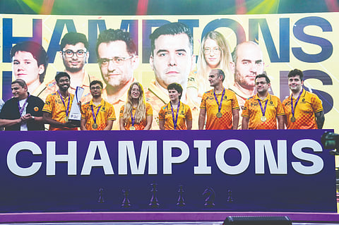 Global Chess League: ಗಂಗಾಸ್​ ಗ್ರಾಂಡ್​ಮಾಸ್ಟರ್ಸ್ ತಂಡ ಚಾಂಪಿಯನ್​