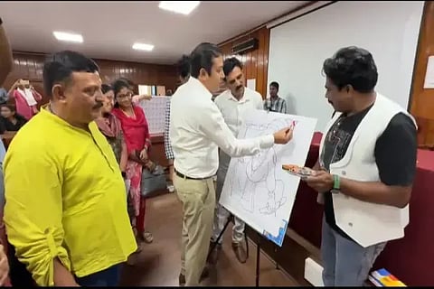 ಜಿಲ್ಲಾ ಪಂಚಾಯಿತಿ ಸಿಇಒ ಎನ್.ಹೇಮಂತ್  ಪ್ರಕೃತಿ ವಿಷಯ ಕುರಿತು ಮಹಿಳೆಯರಿಗೆ ಏರ್ಪಡಿಸಿದ್ದ ಚಿತ್ರಕಲಾ ಸ್ಪರ್ಧೆ ಉದ್ಘಾಟಿಸಿದರು. 