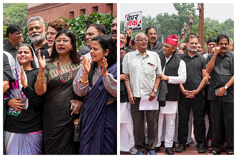 Congress's 'Black Day' protest at Parliament