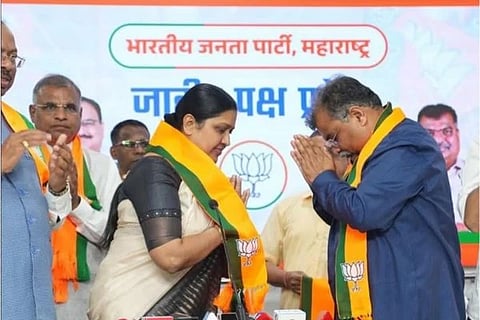Pradnya Satav Joins BJP | ಬಿಜೆಪಿ ಸೇರ್ಪಡೆಯಾದ ಕಾಂಗ್ರೆಸ್​ ನಾಯಕಿ ಪ್ರಜ್ಞಾ ಸತವ್