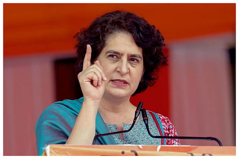 Priyanka Gandhi slams Dharmendra Pradhan's Parliament welcome by NDA MPs Priyanka Gandhi Vadra call