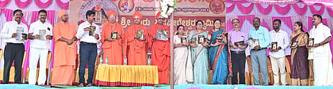   ಆಲೂರು ಸಿದ್ದಾಪುರ ಸಮೀಪದ ತಪೋಕ್ಷೇತ್ರ ಮನೆಹಳ್ಳಿ ಮಠದ ಆವರಣದಲ್ಲಿ ಆಯೋಜಿಸಲಾಗಿದ್ದ ಪುಸ್ತಕ ಬಿಡುಗಡೆ ಕಾರ್ಯಕ್ರಮದಲ್ಲಿ ಜಯಶ್ರೀ, ಅಪ್ಪಚ್ಚು ರಂಜನ್, ಶ್ರೀ ಶಾಂತಮಲ್ಲಿಕಾರ್ಜುನ ಸ್ವಾಮೀಜಿ, ಮನೆಹಳ್ಳಿ ಶ್ರೀ ಮಹಾಂತಶಿವಲಿಂಗ ಸ್ವಾಮೀಜಿ, ಚಂದ್ರಶೇಖರ್, ಲೋಕೇಶ್ ಸಾಗರ್, ಜವರಪ್ಪ ಇತರರು ಇದ್ದರು. 