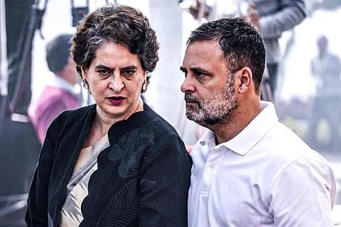 ಕಾಂಗ್ರೆಸ್​ ಸಂಸದೆ ಪ್ರಿಯಾಂಕಾ ಗಾಂಧಿ ಮತ್ತು ವಿಪಕ್ಷ ನಾಯಕ ರಾಹುಲ್​ ಗಾಂಧಿ