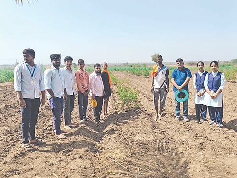 ರಬಕವಿ/ಬನಹಟ್ಟಿ ತಾಲೂಕಿನ ನಾವಲಗಿ ಗ್ರಾಮದ ರೈತ ದುಂಡಪ್ಪ ಕಾಂತಿಯವರ ತೋಟಕ್ಕೆ ಬಾಗಲಕೋಟೆ ತೋಟಗಾರಿಕೆ ವಿವಿ ಅಂತಿಮ ವರ್ಷದ ವಿದ್ಯಾರ್ಥಿಗಳು ಲಿಂಬೆ ತೋಟದಲ್ಲಿ ಪ್ರಾತ್ಯಕ್ಷಿಕೆಯಲ್ಲಿ ಭಾಗವಹಿಸಿದ್ದರು. ಡಾ. ಬಸವರಾಜ ಪಡಶೆಟ್ಟಿ, ಡಾ. ಜಮೀಲ್ ಭಾಗವಹಿಸಿದ್ದರು.