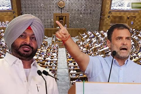 ಸಂಸತ್ತಿನ ಮೆಟ್ಟಿಲಲ್ಲೇ ಹೈಡ್ರಾಮಾ; ನೀನು ದೇಶದ್ರೋಹಿ ಎಂದ ರಾಹುಲ್‌ಗೆ, ನೀನು ದೇಶದ ಶತ್ರು ಎಂದು ಗುಡುಗಿದ ಬಿಟ್ಟು