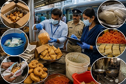 ಪ್ರಯಾಣಿಕರೇ ಎಚ್ಚರ! ಆರೋಗ್ಯ ಇಲಾಖೆಯ ದಾಳಿ ವೇಳೆ ರೈಲು ನಿಲ್ದಾಣಗಳ ಆಹಾರ ಮಳಿಗೆಗಳ ಅಸಲಿಯತ್ತು ಬಯಲು...Railway Food Inspection 