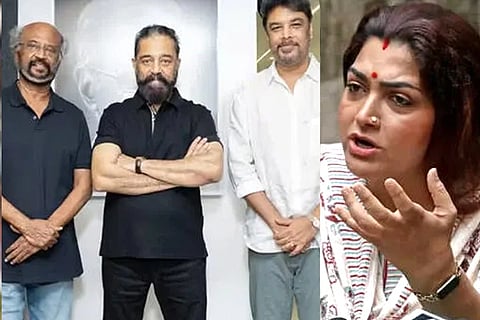 ರಜಿನಿಕಾಂತ್​, ಕಮಲ್​ ಹಾಸನ್​, ಸುಂದರ್​ ಸಿ ಹಾಗೂ ಖುಷ್ಬೂ