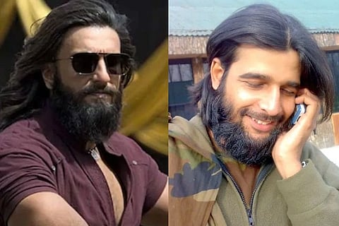 ನಟ ರಣವೀರ್ ಸಿಂಗ್​ ಮತ್ತು ಹುತಾತ್ಮ ಮೇಜರ್​ ಮೋಹಿತ್ ಶರ್ಮಾ