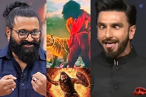 ಹಾಗೂ ನಿರ್ದೇಶಕ ರಿಷಬ್​ ಶೆಟ್ಟಿ ಹಾಗೂ ಬಾಲಿವುಡ್​ ನಟ ರಣವೀರ್​ ಸಿಂಗ್​