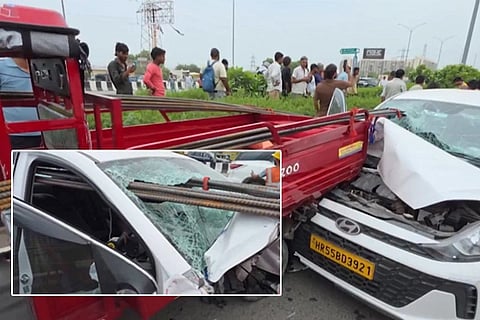 ಹಠಾತ್ ಬ್ರೇಕ್ ಹಾಕಿದ ಇ-ರಿಕ್ಷಾ ಚಾಲಕ: ಕಾರಿನ ಗಾಜು ಸೀಳಿ ಕ್ಯಾಬ್​ ಡ್ರೈವರ್​ ಎದೆಗೆ ಇರಿದ ಕಬ್ಬಿಣದ ಸರಳುಗಳು, ದುರಂತ ಸಾವು! Road Accident 