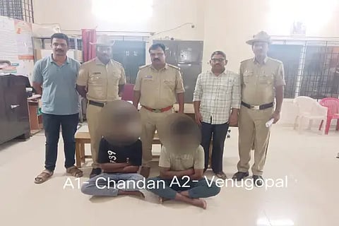 ಶಿವಮೊಗ್ಗ-ತರಿಕೆರೆ ರಾಜ್ಯ ಹೆದ್ದಾರಿಯಲ್ಲಿ ದರೋಡೆ ಮಾಡಿದ್ದ ಇಬ್ಬರನ್ನು ಬಂಧಿಸಿದ ಭದ್ರಾವತಿ ಗ್ರಾಮಾಂತರ ಠಾಣೆ ಪೊಲೀಸರು