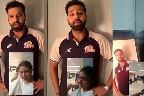 ದಯವಿಟ್ಟು ನನ್ನನ್ನು ಕ್ಷಮಿಸಿಬಿಡಿ... ಕಣ್ಣೀರಿಟ್ಟ ಮಹಿಳಾ ಅಭಿಮಾನಿಗೆ ಪ್ರಾಮಿಸ್ ಮಾಡಿದ ರೋಹಿತ್ ಶರ್ಮಾ! Rohit Sharma