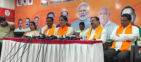 corruption ಸುದ್ದಿಗೋಷ್ಠಿಯಲ್ಲಿ ಮಾತನಾಡಿದ  ಕೇಂದ್ರ ಕಾರ್ವಿುಕ ಮತ್ತು ಉದ್ಯೋಗ ಹಾಗೂ ಸೂಕ್ಷ್ಮ, ಸಣ್ಣ, ಮಧ್ಯಮ ಉದ್ಯಮಗಳ ರಾಜ್ಯ ಸಚಿವೆ ಶೋಭಾ ಕರಂದ್ಲಾಜೆ.