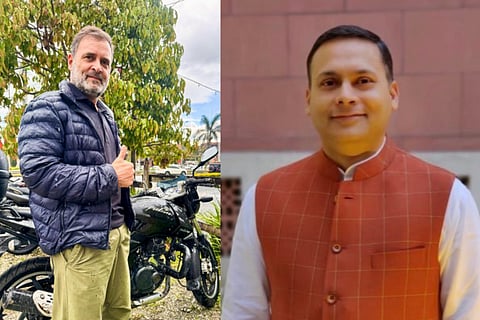 ಬಿಜೆಪಿ ಐಟಿ ಸೆಲ್​ ಮುಖ್ಯಸ್ಥ ಅಮಿತ್ ಮಾಳವೀಯಾ ಮತ್ತು ರಾಹುಲ್ ಗಾಂಧಿ