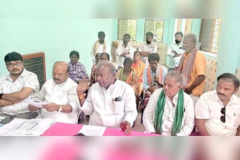 ಸುದ್ದಿಗೋಷ್ಠಿಯಲ್ಲಿ ಮಾಜಿ ಶಾಸಕ ಎಂ.ಎಸ್. ಸೋಮಲಿಂಗಪ್ಪ
