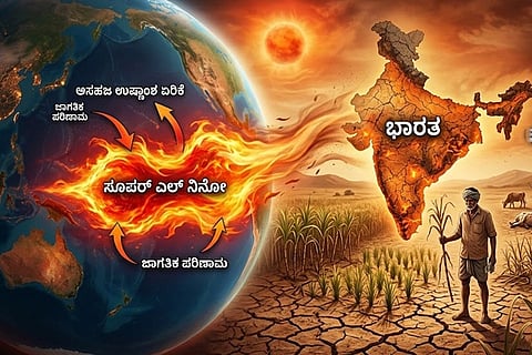 ಹವಾಮಾನ ಇಲಾಖೆ ಮುನ್ಸೂಚನೆಗೆ ಬೆಚ್ಚಿಬಿದ್ದ ಜಗತ್ತು: ಏನಿದು ಸೂಪರ್​​ ಎಲ್ ನಿನೋ? ಭಾರತಕ್ಕೆ ಕಾದಿದೆಯಾ ಸಂಕಷ್ಟ? Super El Nino   