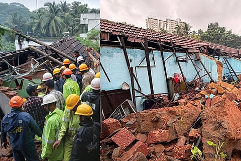 heavy rain in Mangaluru Three killed as compound collapses