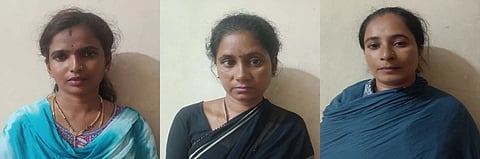 ಭದ್ರಾವತಿ ಹೊಸಮನೆಯ ನೇತ್ರಾವತಿ (33), ಭೋವಿ ಕಾಲೋನಿಯ ಶಾರದಾ (50) ಮತ್ತು ದುರ್ಗಮ್ಮ (44) ಬಂಧಿತ ಆರೋಪಿಗಳು. 