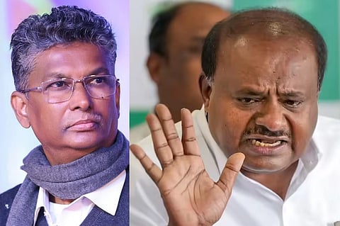 ಸಚಿವ ಸತೀಶ್​ ಜಾರಕಿಹೊಳಿ, ಕೇಂದ್ರ ಸಚಿವ ಎಚ್​ಡಿಕೆ