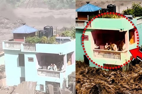 ರಣ ಭೀಕರ ಪ್ರವಾಹದಲ್ಲಿ ಅಲುಗಾಡದ ಮನೆ 