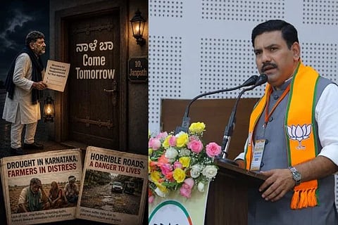 BY Vijayendra > 1990ರ ಬೆಂಗಳೂರಿನ 'ನಾಳೆ ಬಾ' ಬರಹ ಉಲ್ಲೇಖಿಸಿ ವಿಜಯೇಂದ್ರ ಕಿಡಿ 