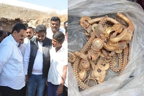 ಗದಗ ಲಕ್ಕುಂಡಿಯಲ್ಲಿ ಪುರಾತನ ಕಾಲದ ಚಿನ್ನಾಭರಣಗಳು ಪತ್ತೆ 