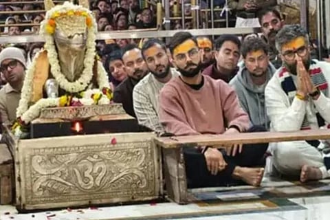ಮಹಾಕಾಳೇಶ್ವರನ ಸನ್ನಿಧಿಯಲ್ಲಿ ಕೊಹ್ಲಿ, ಕುಲದೀಪ್