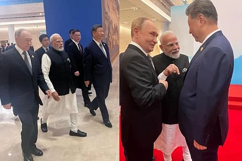 BRICS Summit | ದೆಹಲಿಯಲ್ಲಿ ಒಂದಾಗಲಿದ್ದಾರೆ ಮೋದಿ, ಪುಟಿನ್ ಮತ್ತು ಕ್ಸಿ ಜಿನ್‌ಪಿಂಗ್ ( ಸಂಗ್ರಹ ಚಿತ್ರ)
